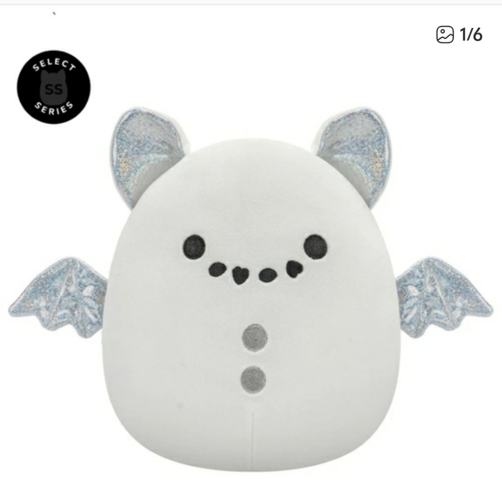 SELECT SERIES RARE Emily The Snowman Bat 8" Squishmallow Kids Plush NEW WITH TAG